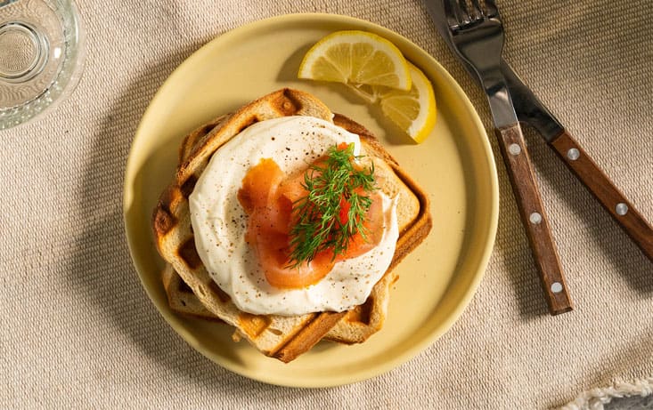 Vårig Brödvåffla med LantGoda Surdegsbröd - Recept | Pågen